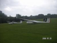 Gliders parked