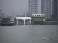 Tokyo is full of locks on canals and rivers